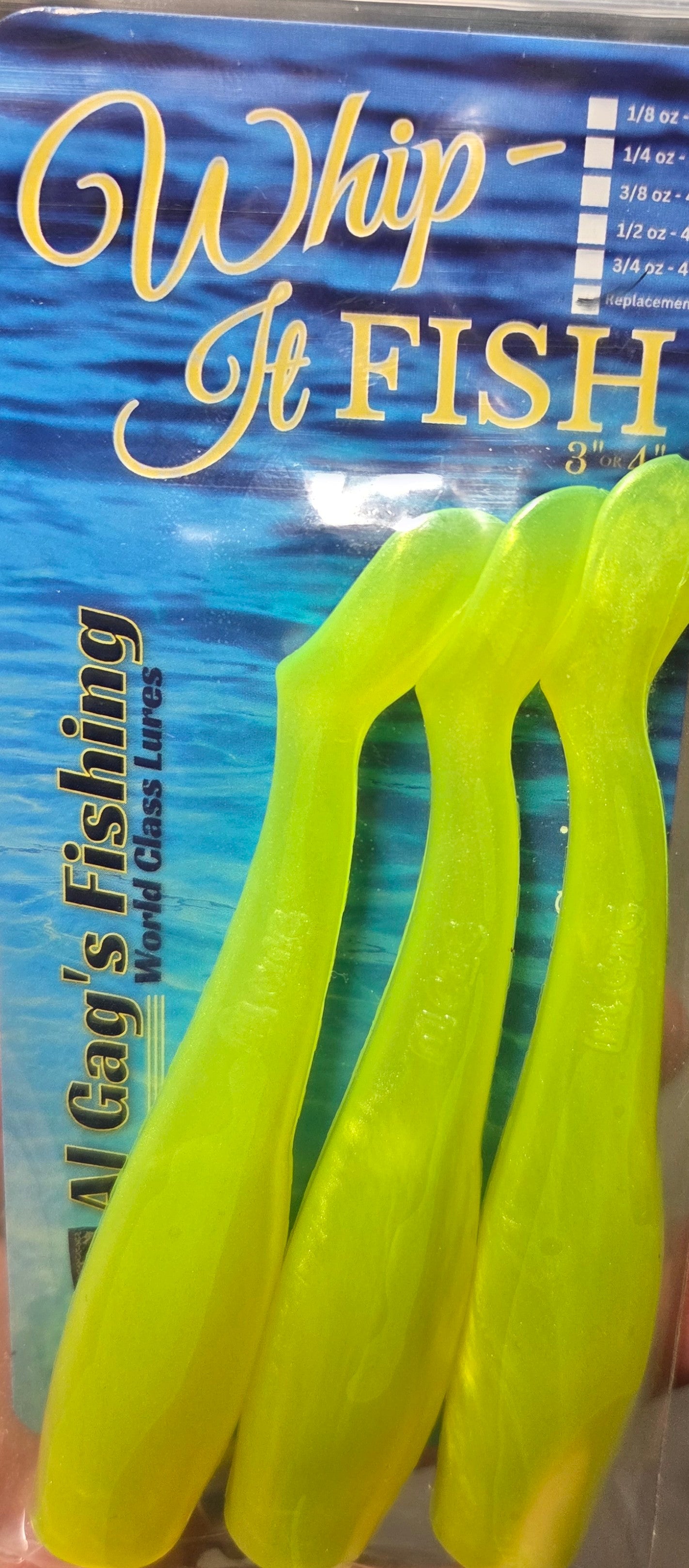 al gag's whip it fish lures Whip-It They are constructed with premium hand poured molds Al Gags Whip It Fish