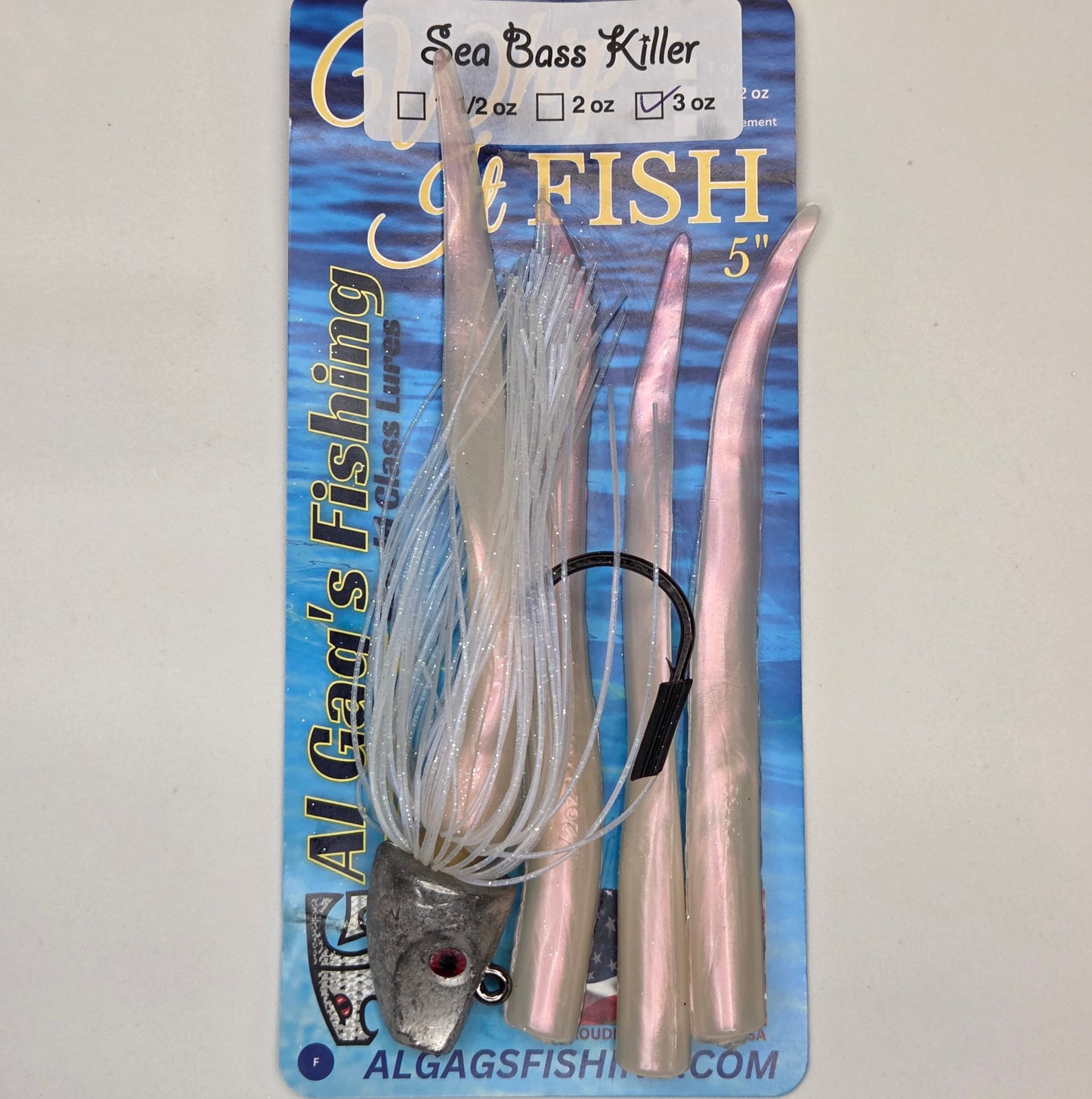 Al Gag's Sea Bass Killer - Skirted 6" Whip-It Eel