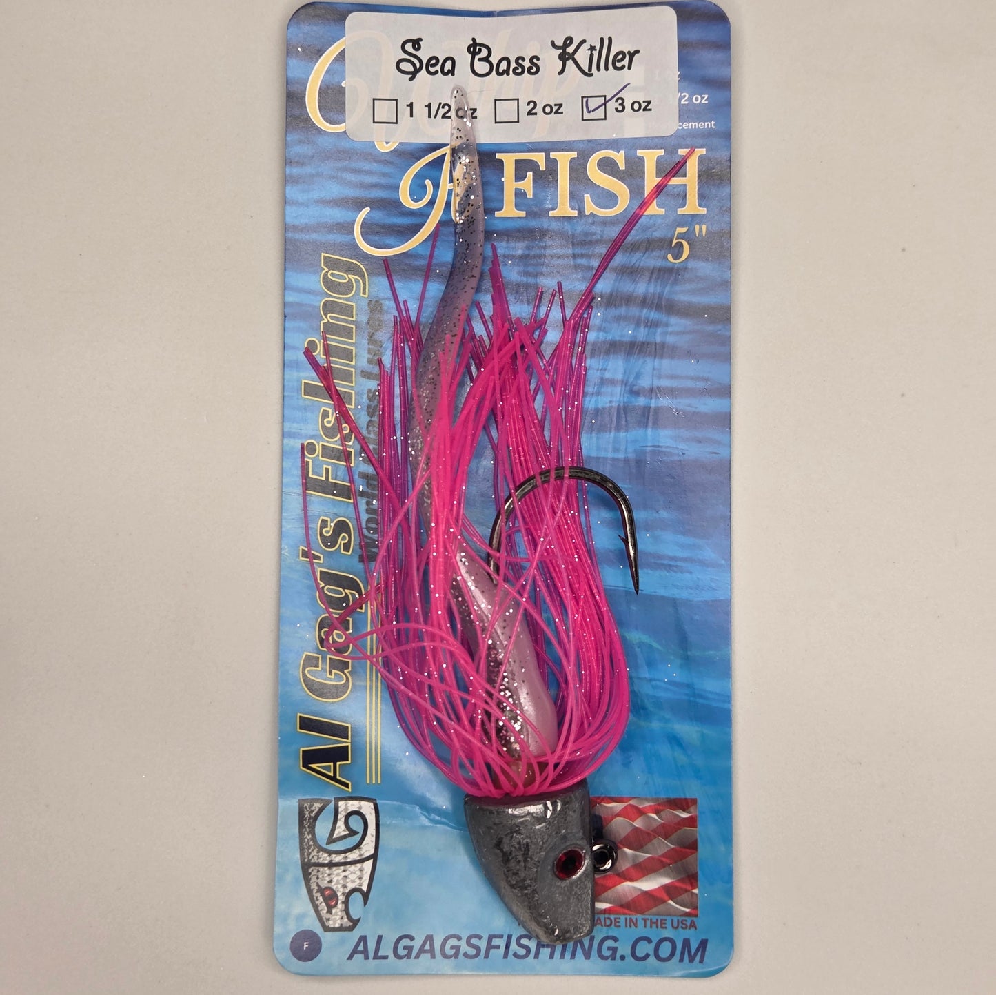 Al Gag's Sea Bass Killer - Skirted 6" Whip-It Eel