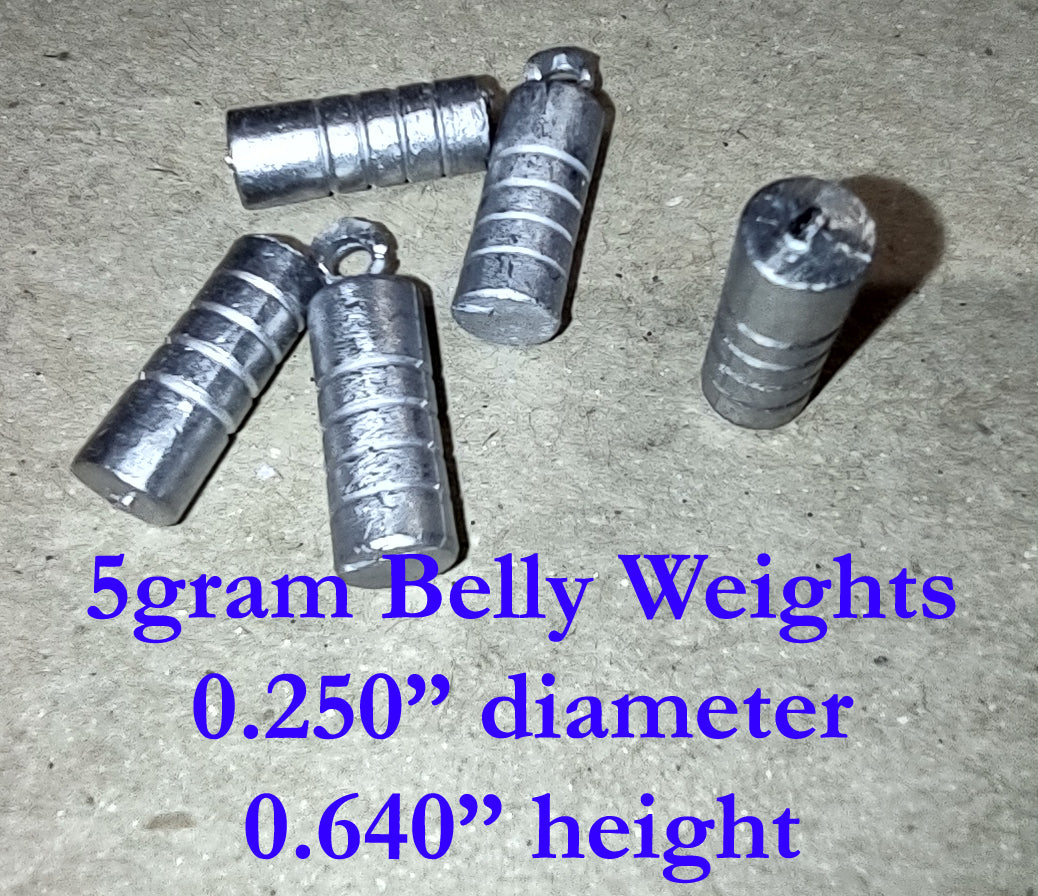 Lure Belly Weights - Slug Style