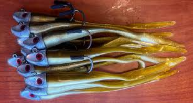 Al Gag's 6" Whip-It Eels - Rigged