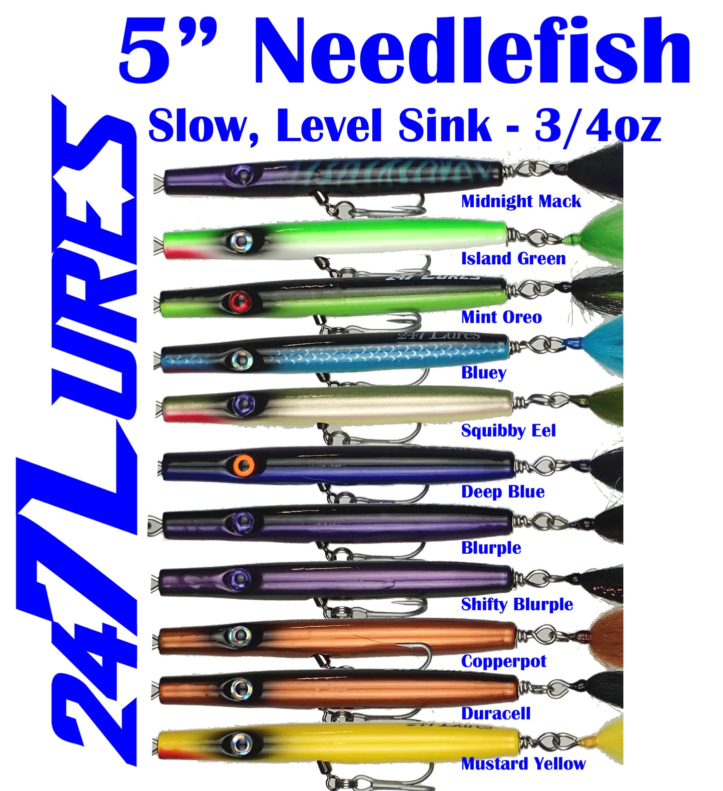 Needlefish Slow Sink "Slim" 5" ~0.75oz