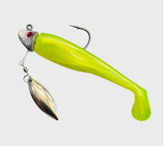 Al Gag's - Underspin Rigged - 5" Whip-It Fish