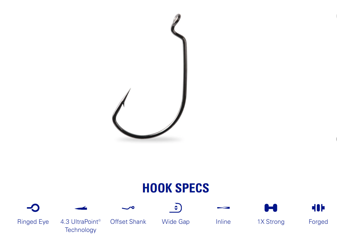 Twitch-It Eel Weightless Texas Rig Hooks